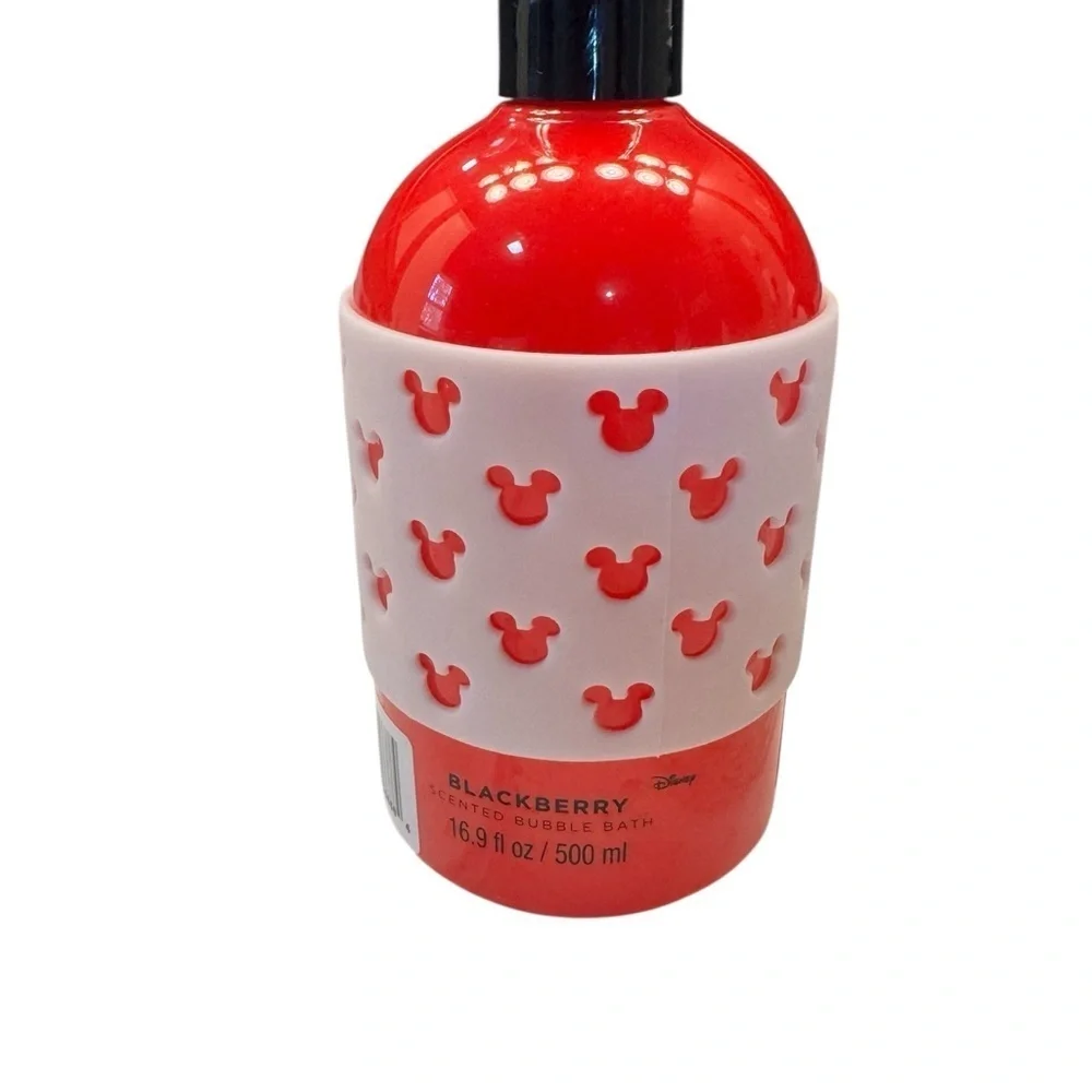 Disney Red Mickey Mouse Bubble Bath Container-Empty